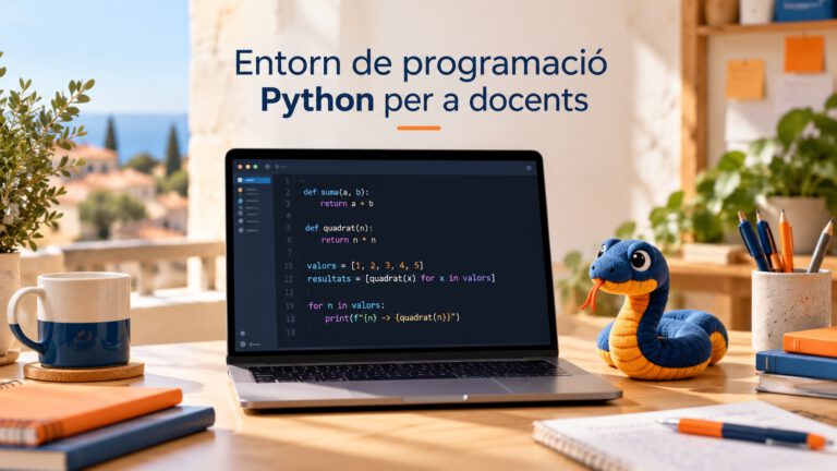 Imatge del curs Entorn de programació Python per a docents