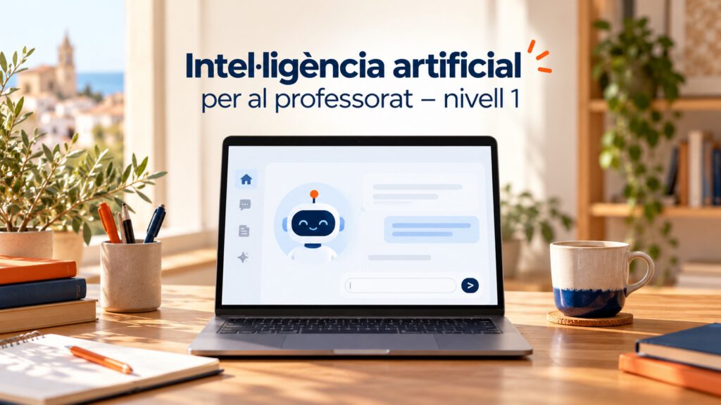 Imatge del curs Intel·ligència Artificial per al professorat – Nivell 1