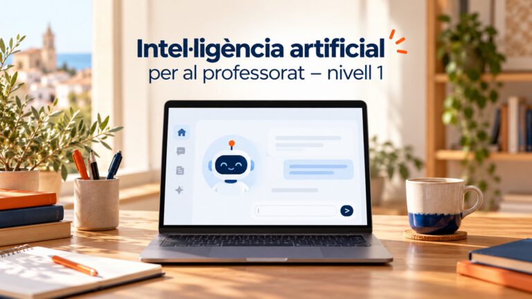 Imatge del curs Intel·ligència Artificial per al professorat – Nivell 1