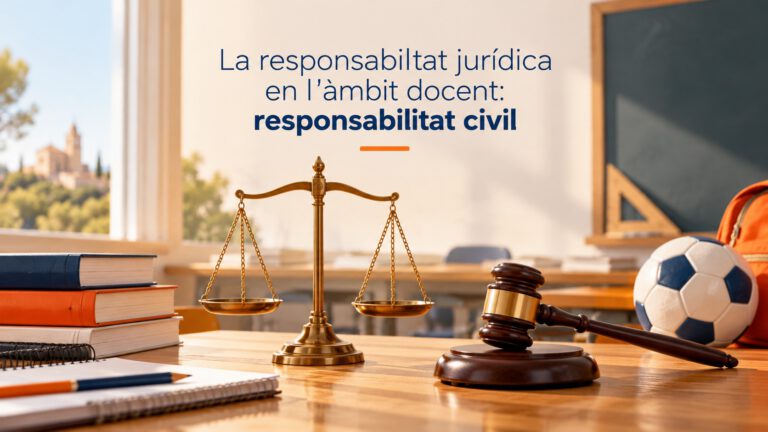 Imatge del curs La responsabilitat jurídica en l’àmbit docent I. Responsabilitat civil