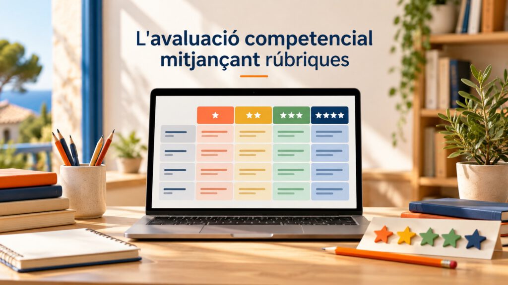 Imatge del curs L’avaluació competencial a situacions d’aprenentatge mitjançant rubriques. Introducció i ús de CoRubrics