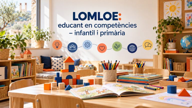 Imatge del curs LOMLOE, educant en competències, creació situacions d’aprenentatge infantil / primària