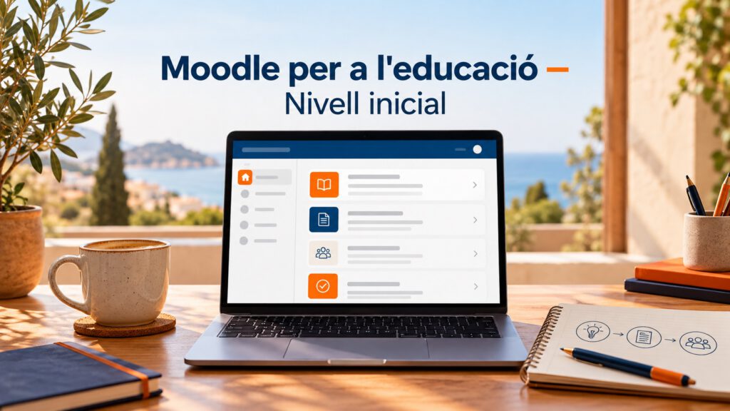 Imatge del curs Moodle per a l’educació. Nivell inicial