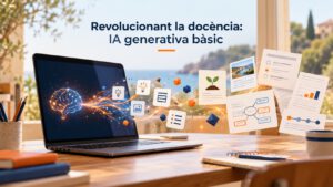 Imatge del curs Revolucionant la docència: creació de continguts i avaluació amb intel·ligència artificial generativa – Bàsic