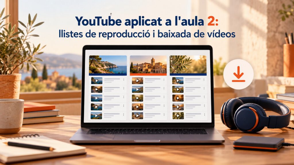 Imatge del curs YouTube aplicat a l’aula 2: Llistes de Reproducció i Baixada de Vídeos (Setembre)